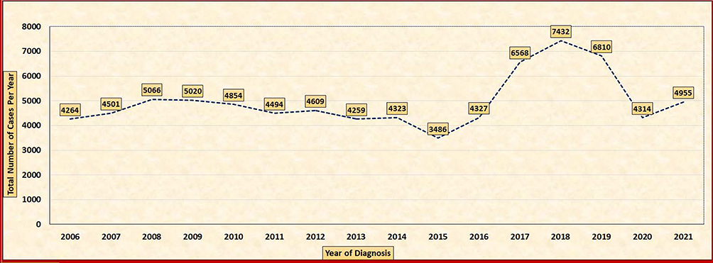 Epidemiology of Hepatitis B in Saudi Arabia 2006 to 2021
